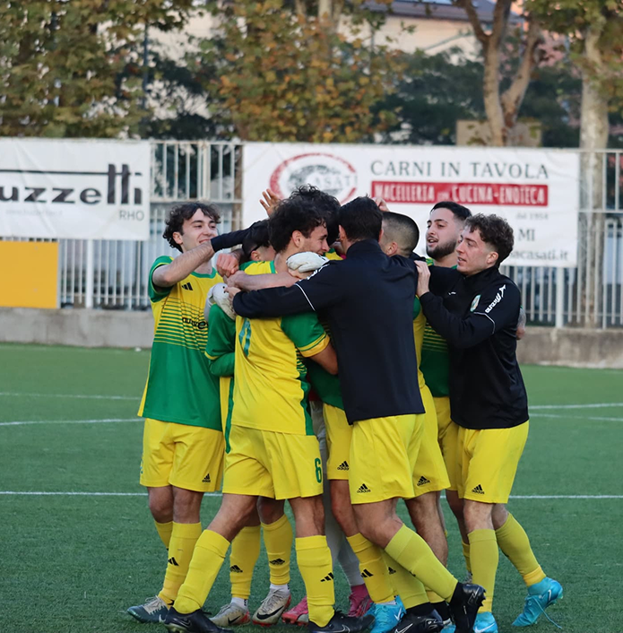 Esultanza di squadra agonistica